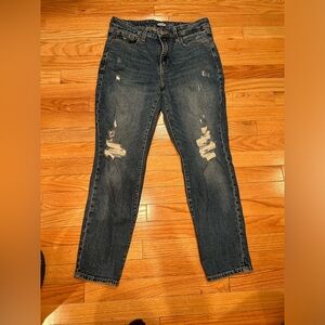 Distressed denim